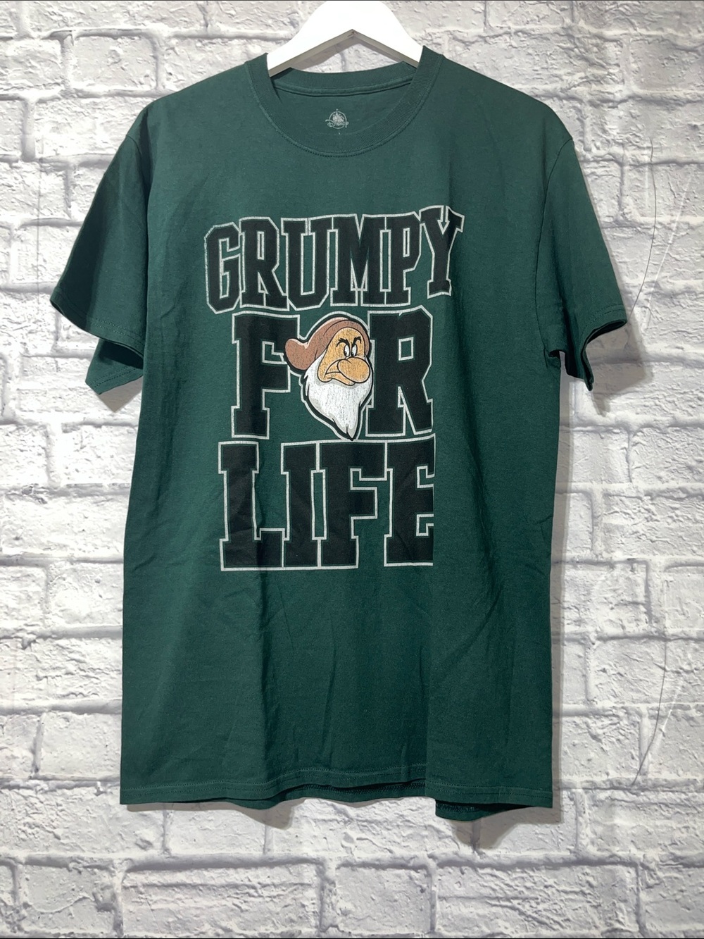 Disney Grumpy For Life Tee - Dark Green